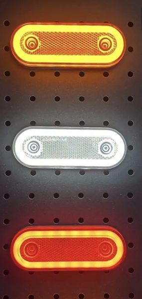 Ліхтар бічний габаритний LED NEON 12-24v Червоний 32 фото