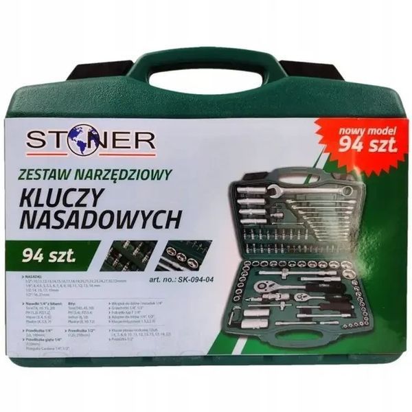 Набір інструментів 1/2" та 1/4" Stoner SK-094-04, 94 од. SK-094-04 фото