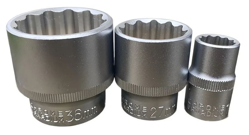 Набір головок 1/2" 12-гранних 8-36 мм 21 шт. Silver SK-021-03 SK-021-03 фото