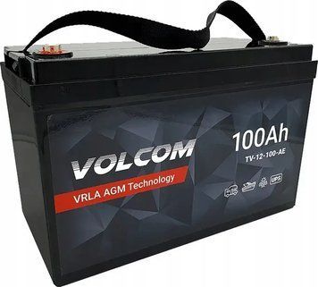 Аккумулятор Volcom 12V 100Ah AGM 1302 фото