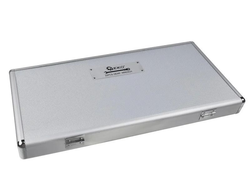 Набір ключів комбінованих з тріскачкою GEKO G10341 22 шт 6-32 мм 1026 фото