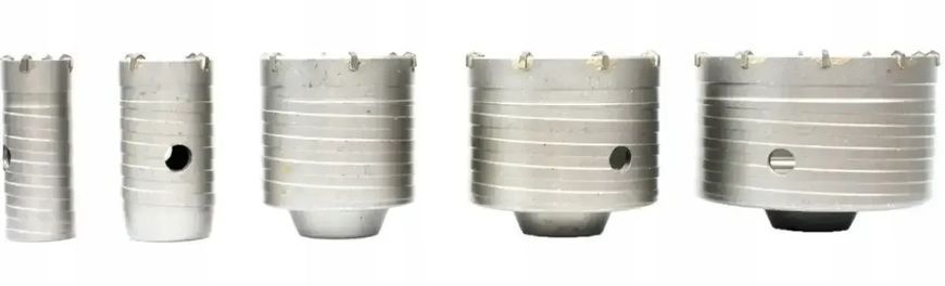 Набір коронок для бетону 9 шт. sds+/sds max Silver S10329 S10329 фото