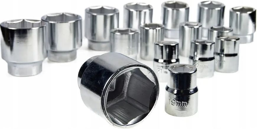 Набір торцевих головок 3/4" 6-гранних 21 шт. Black 10200-6 2668220891 фото