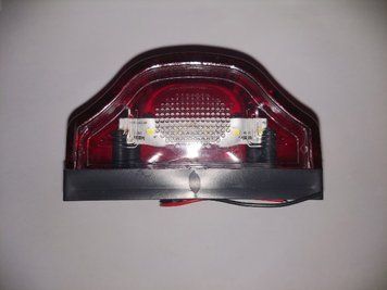 Підсвітка номера LED, червоний корпус 57 фото