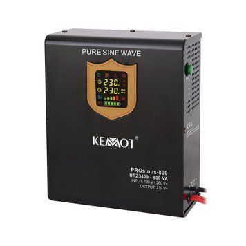 Перетворювач напруги ДБЖ KEMOT PROsinus 800 12/230V (800VA/500W) URZ3409 3409 фото