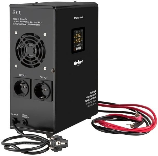 ДБЖ Rebel POWER-1000 RB-4013 12V 230V 1000VA/700W 2819 фото