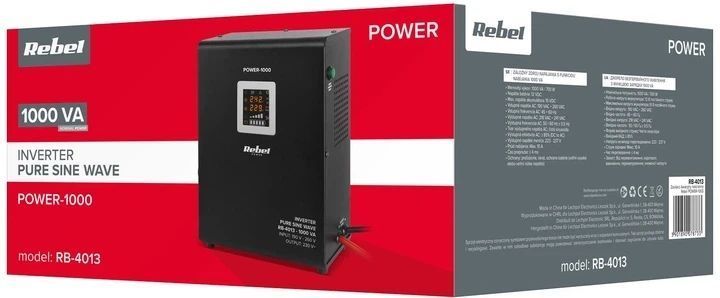 ДБЖ Rebel POWER-1000 RB-4013 12V 230V 1000VA/700W 2819 фото