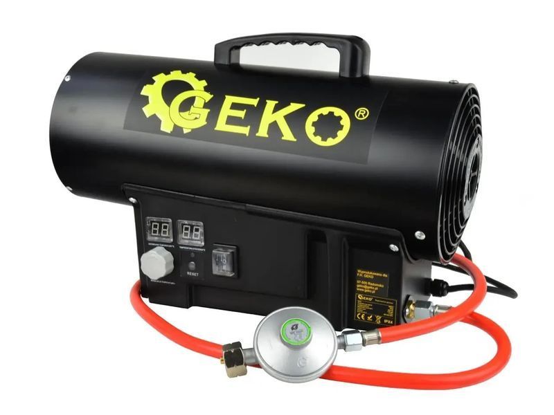 Обігрівач газовий з редуктором і термостатом 40 кВт Geko G80412 G80412 фото