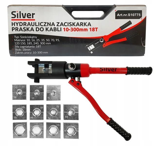 Гідравлічні кліщі для кабелю 10-300 мм 18 т Silver S10775 s10775 фото