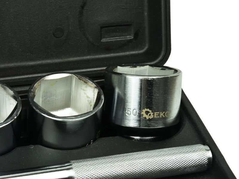 Набір торцевих головок, 6-гранних, 3/4", 19-50 мм, 21 шт. GEKO G10110 G10110 фото