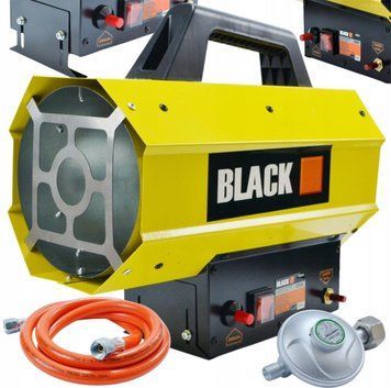 Газовый обогреватель BLACK 15 кВт + шланг и редуктор 55063 фото